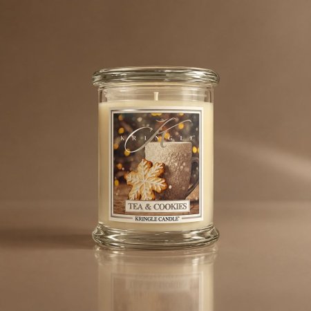 شمعة Kringle Candle - Tea & Cookies